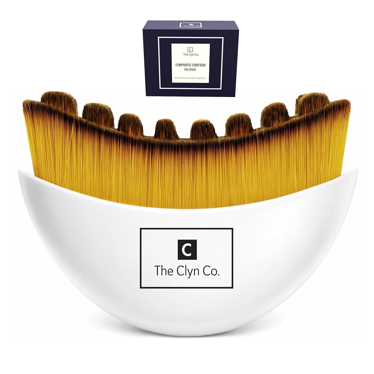 Lymphatic Contour Face Brush - Ultra Soft Bristles for Radiant Skin | Ergonomic Design for Facial Dry Brushing