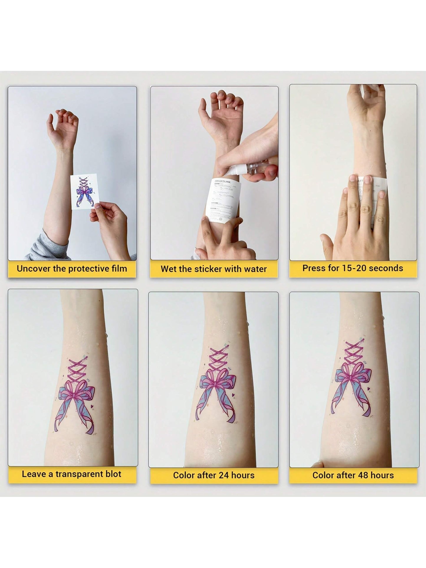 INKARTLINK 3 Sheets Flag Temporary Tattoos for National Celebrations & Sports Events, Country Flag Face Tattoos for World Cup, Independence Day & Party Decor (Argentina)