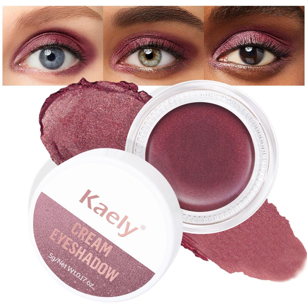 Matte Cream Eye Shadow Palette - Highly Pigmented Monochrome Colors | Waterproof & Blendable for Mature Skin