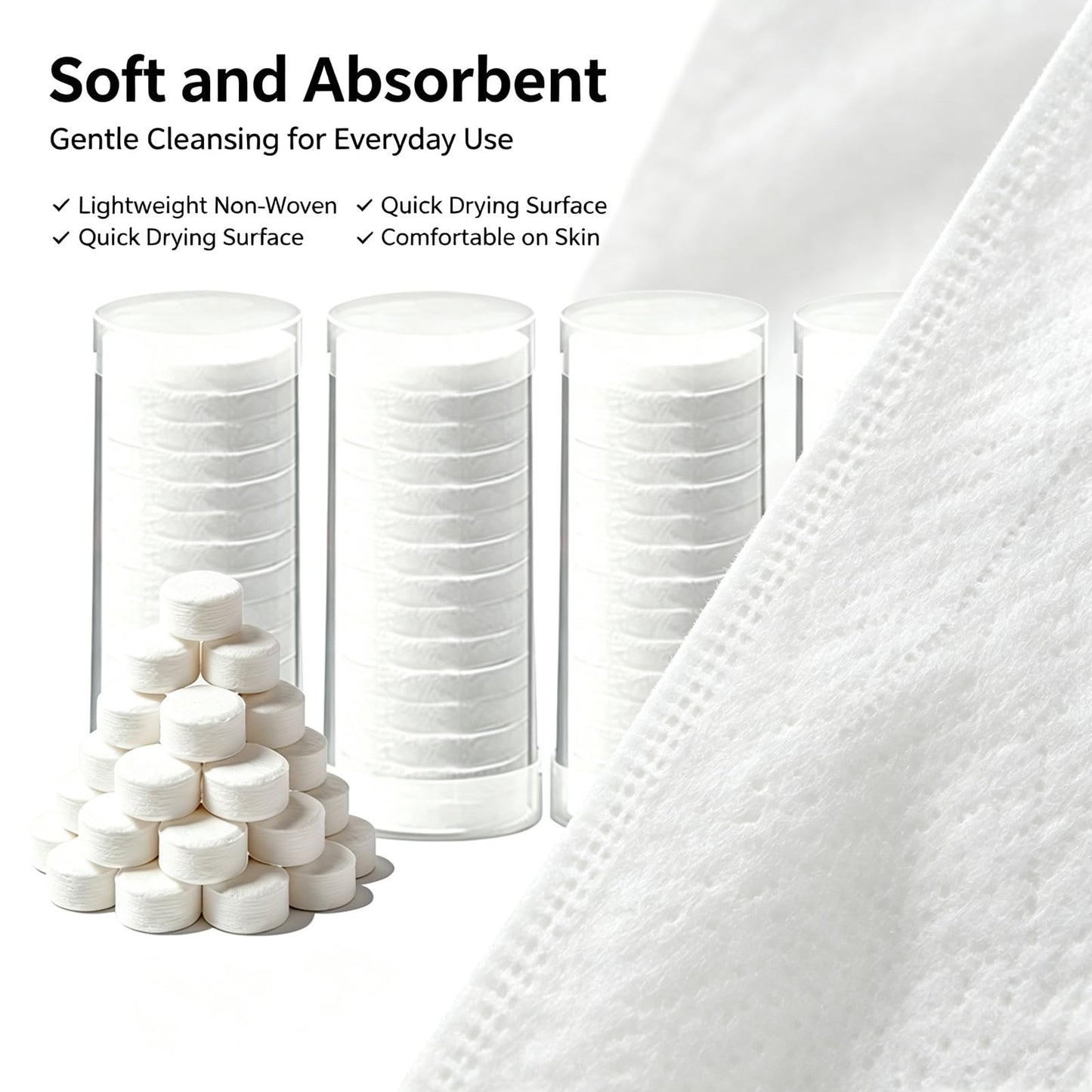 Disposable face towel travel cloths Hot face towel washing face towelettes disposable Suitable for use with Smart Towel Dispenser machines or manual soaking（80PCS）