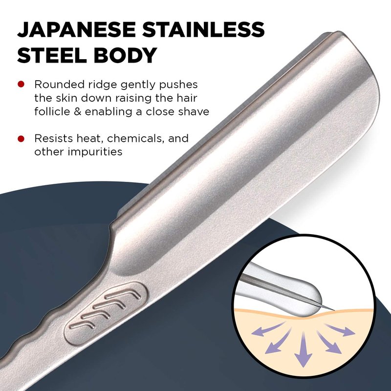 Feather Artist Club SS Wood Folding Straight Razor