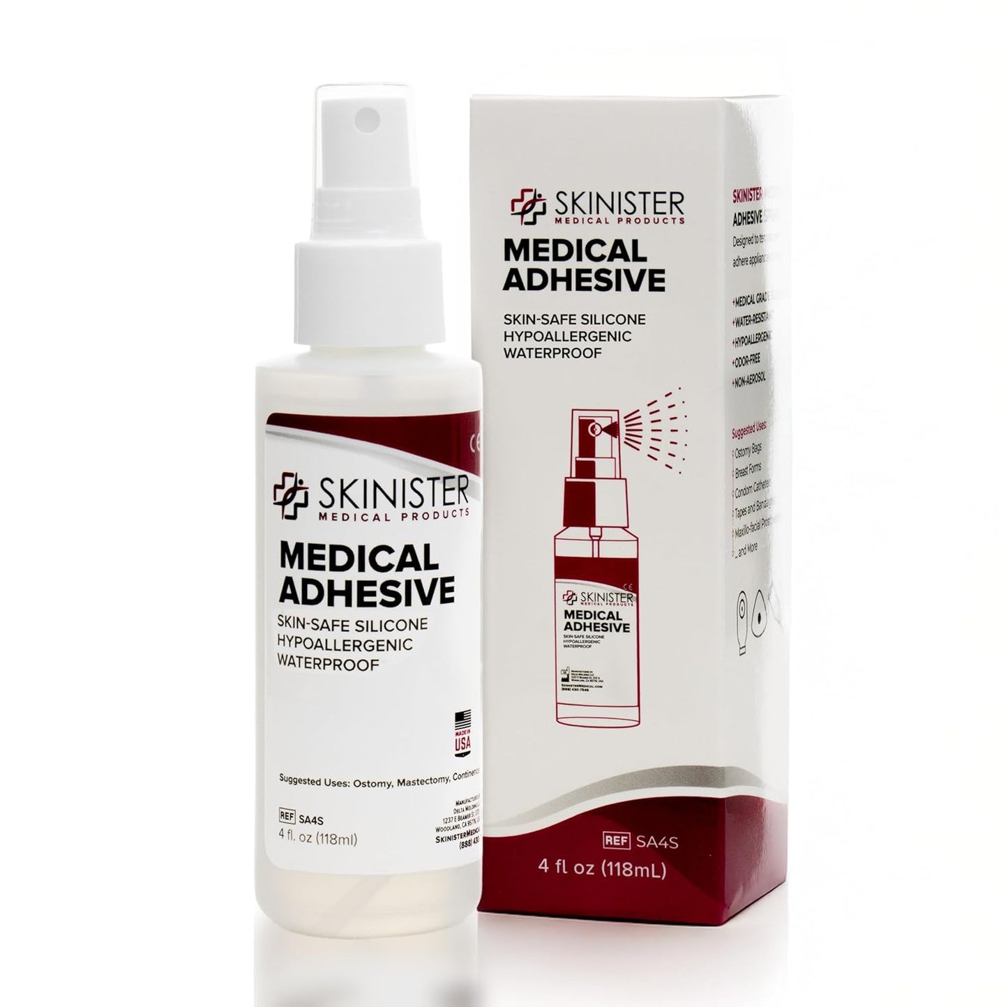Medical Adhesive Dropper - Silicone Skin Glue for Ostomy Bags, Prosthetics & More | 1oz