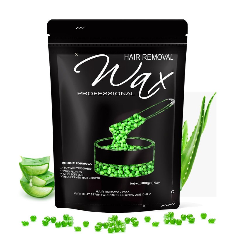 FEAMIRIA 300g Wax Beads - Hard Wax Beads for Brazilian Bikini & Coarse/Stubborn Hair, Wax Beads for Hair Removal At-Home Waxing,Hard Wax Works on Face, Body, Legs (Vanilla)