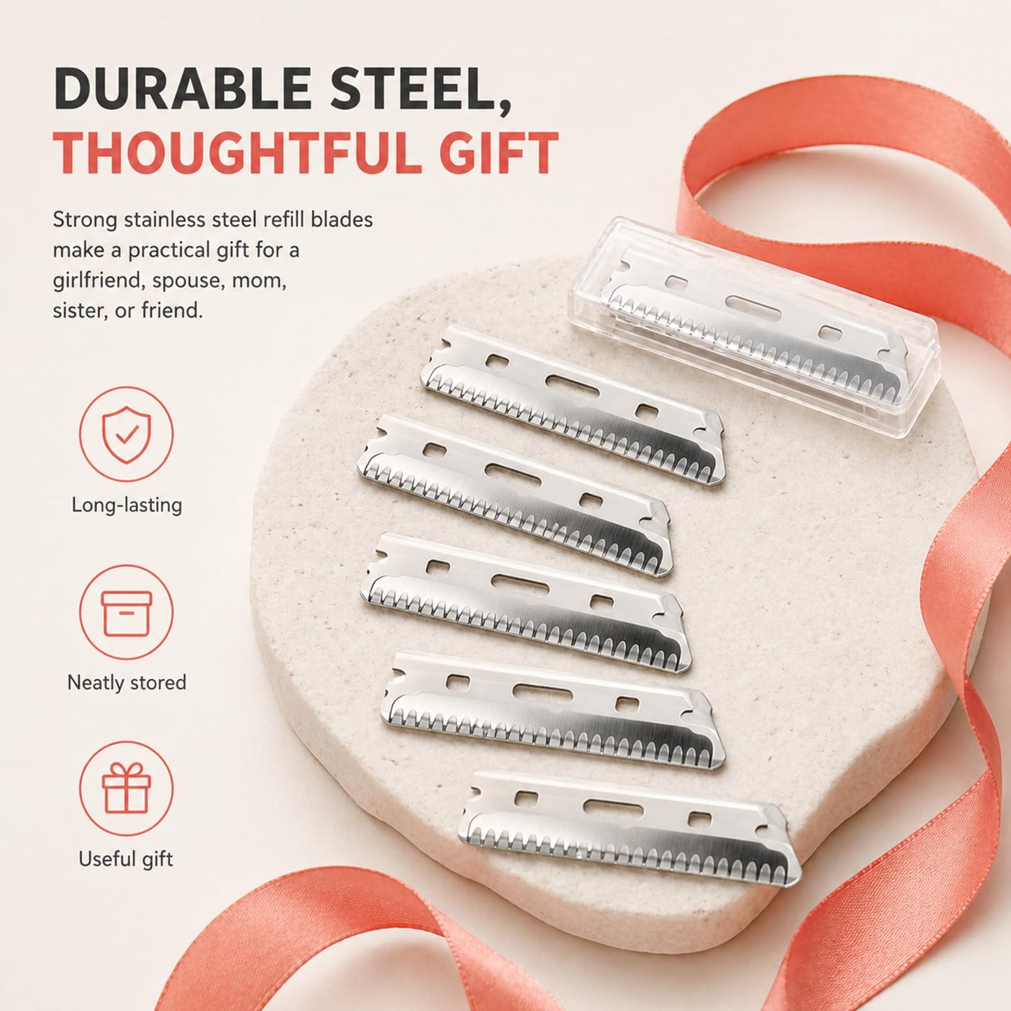 10Pack Compatible with Zomchi Razor Blades,Replacement Blade Refills Compatible with ZOMCHI Eyebrow Razor.