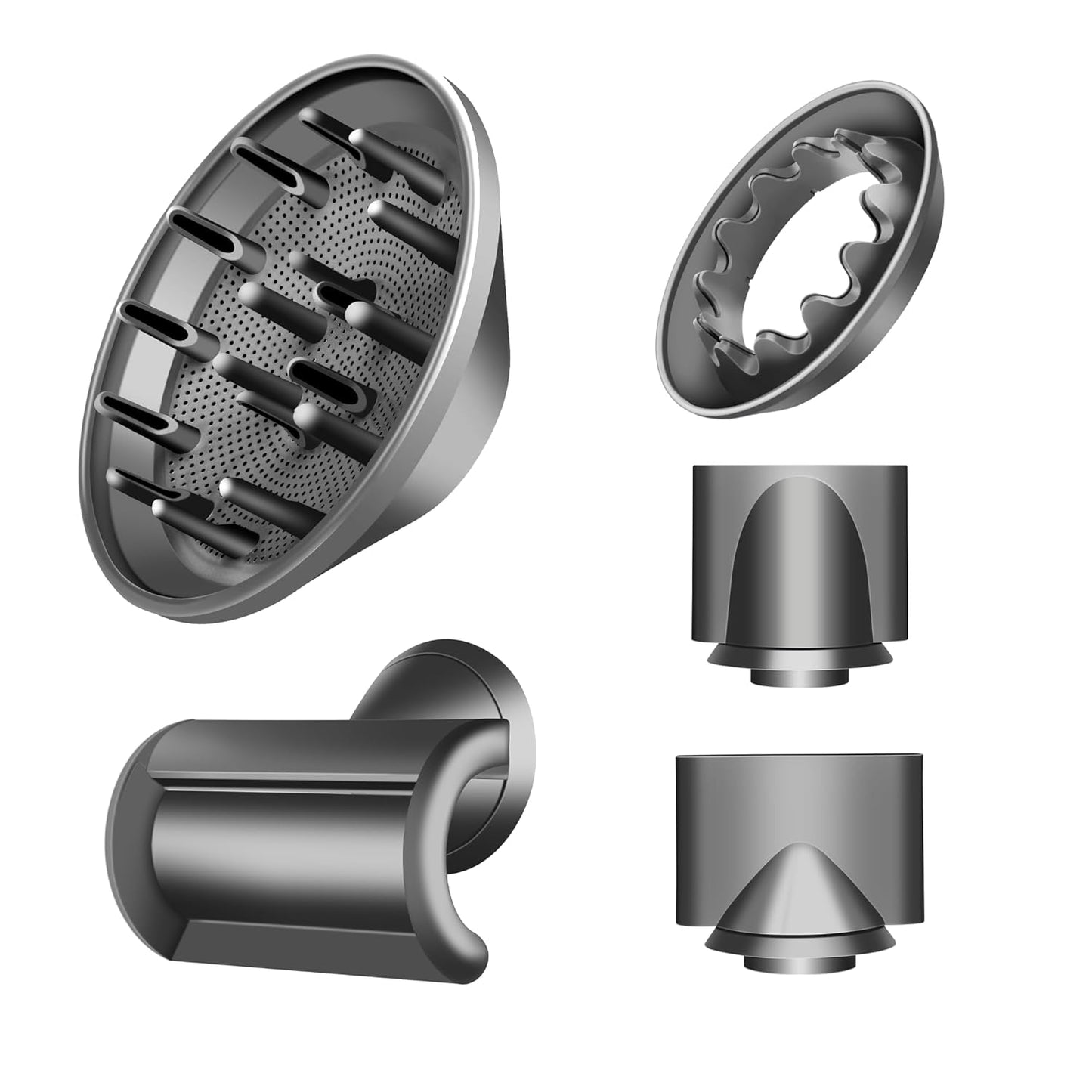 Dyson Hair Diffuser Attachment Nozzles - Styling Tool for Wavy & Curly Hair | Compatible with HD01, HD02, HD03, HD04, HD08, HD15
