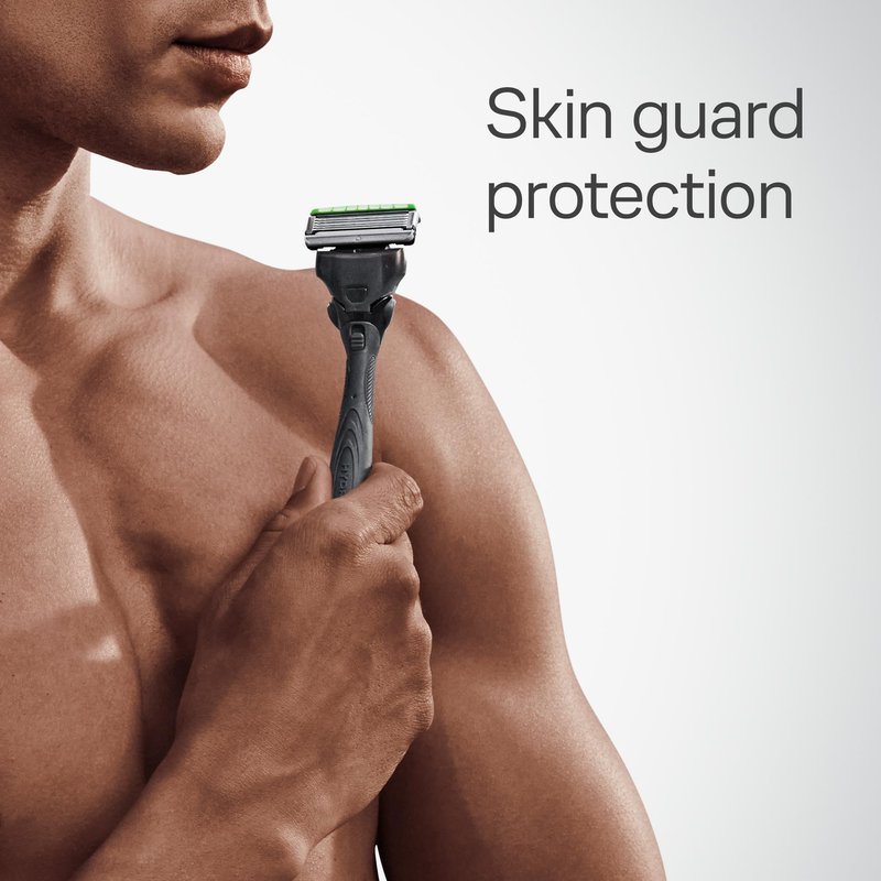 Schick Hydro Sensitive Razors for Men | 5-Blade Mens Razors for Shaving, 1 Mens Razor Handle with 17 Razor Blades Refills