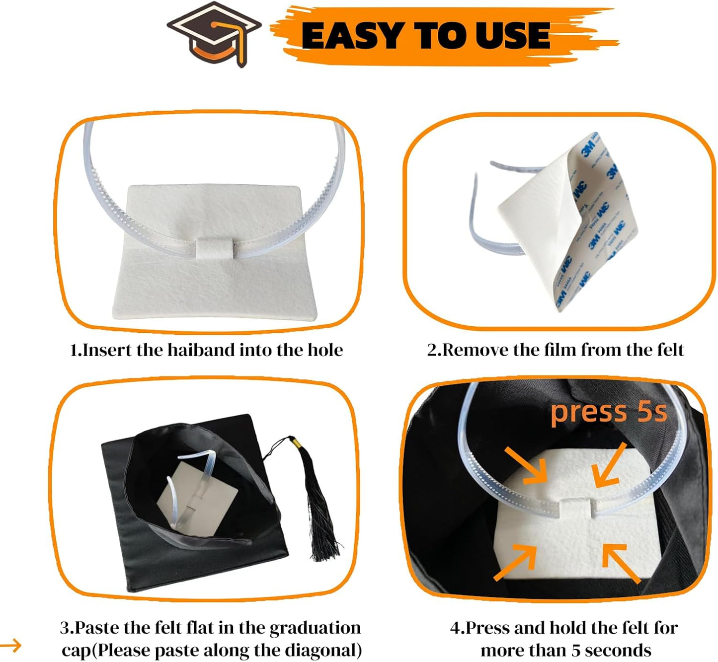 Graduation Cap Headband - Stylish Accessory for Glasses Wearers | Perfect for Graduates