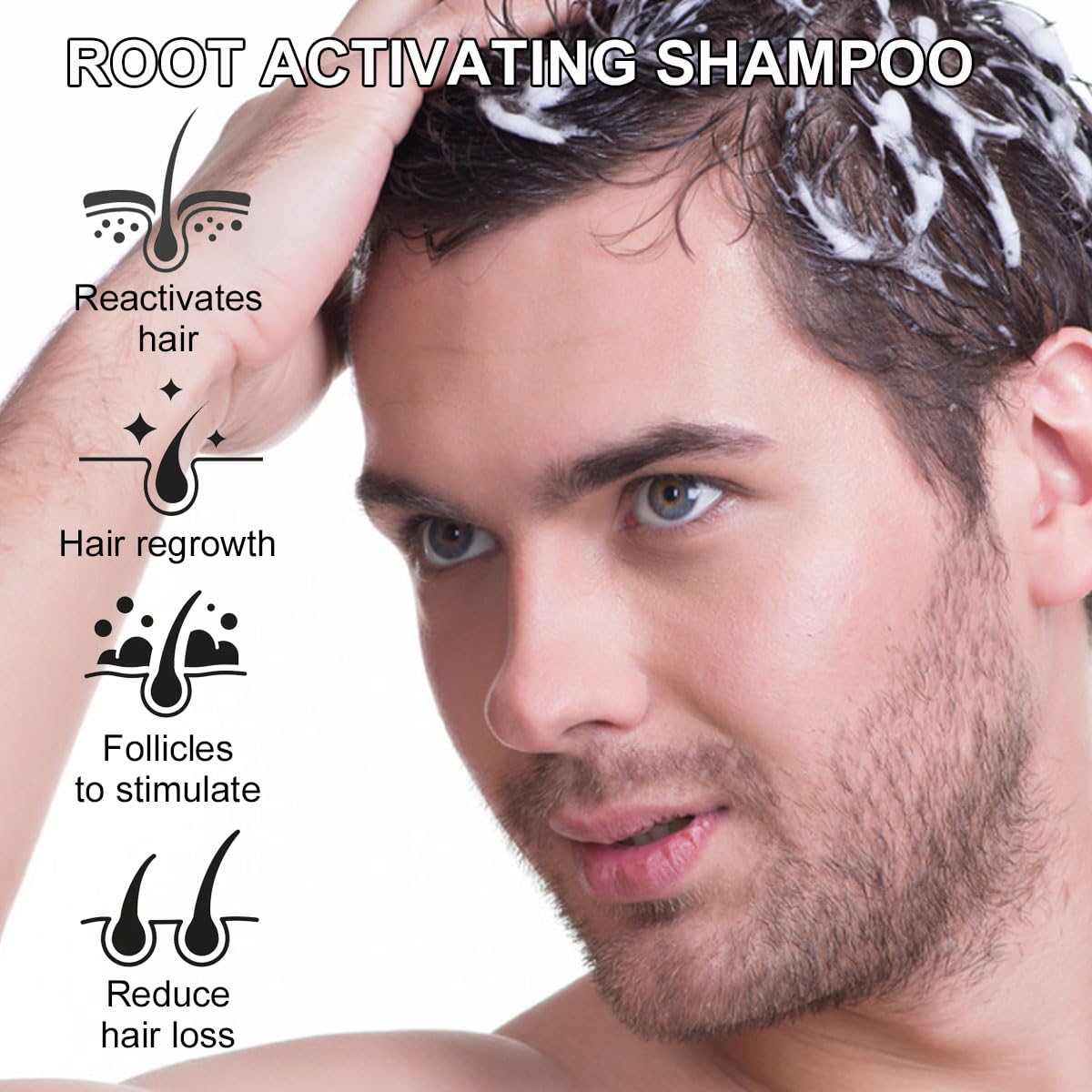 200mL Spartan Repair Shampoo Root Activator shampoo for Men: Hair Growth shampoos for Thinning Hair, Hair Loss & Scalp Health - Natural Regrowth Formula for Men and Women
