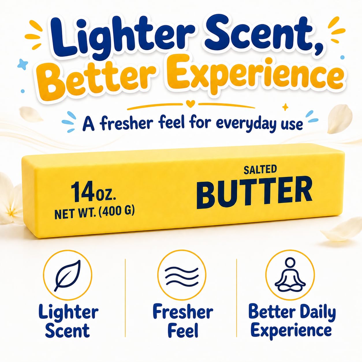 10'' Jumbo Butter Squishy Stick, 14 oz Big Slow Rising Squishies, Large Butter Squeeze Stress Balls, Giant Soft Squeeze for Office Desk & Home Use (1, Giant)