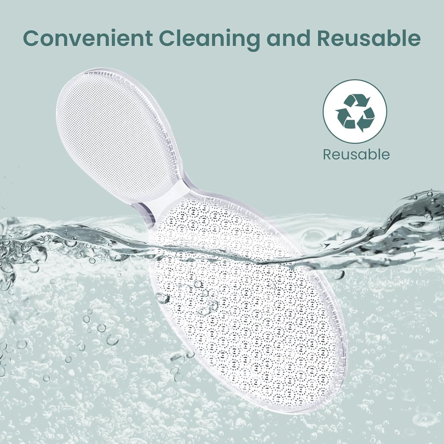 Glass Foot File - 8-Shaped Callus Remover with Rough & Smooth Sides | Professional Pedicure Tool for Men & Women