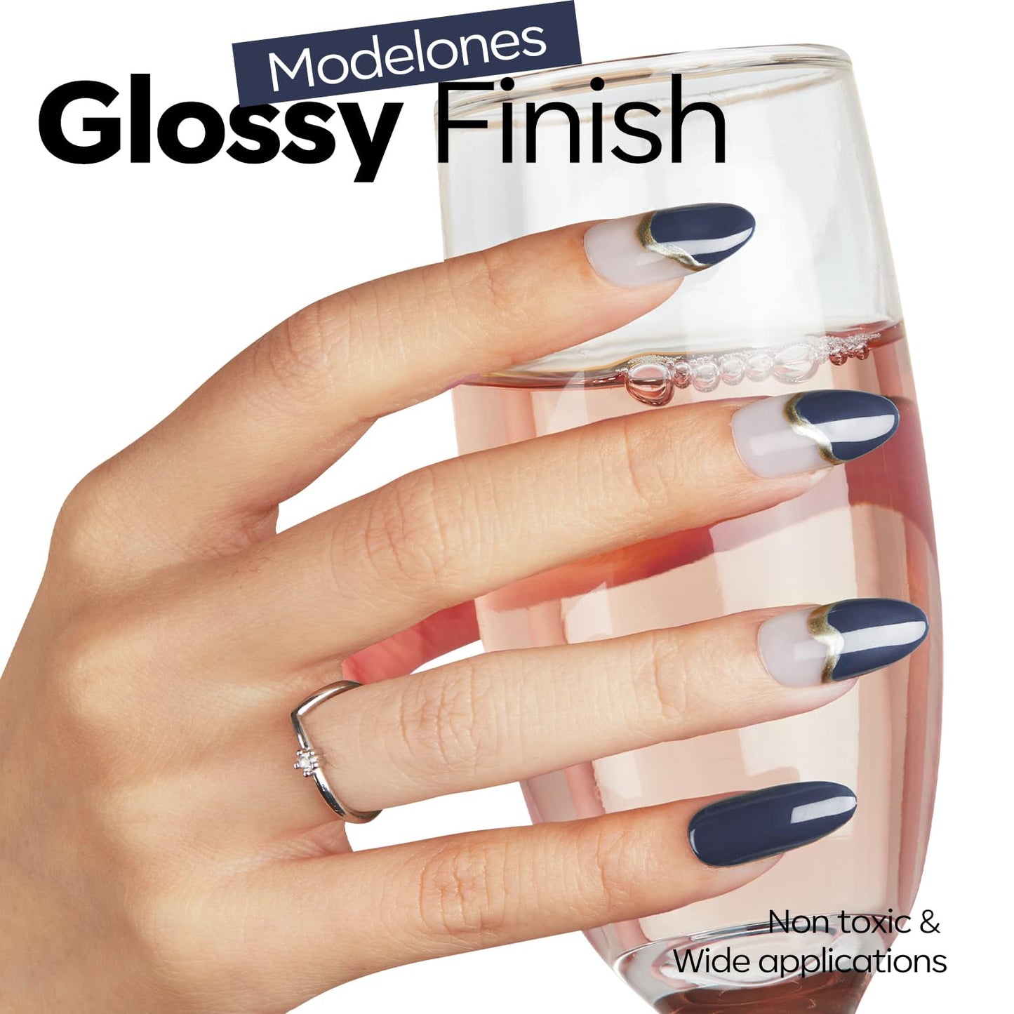 Blue Gel Nail Polish - Navy Dark Blue Soak Off for DIY Nail Art | 15ML