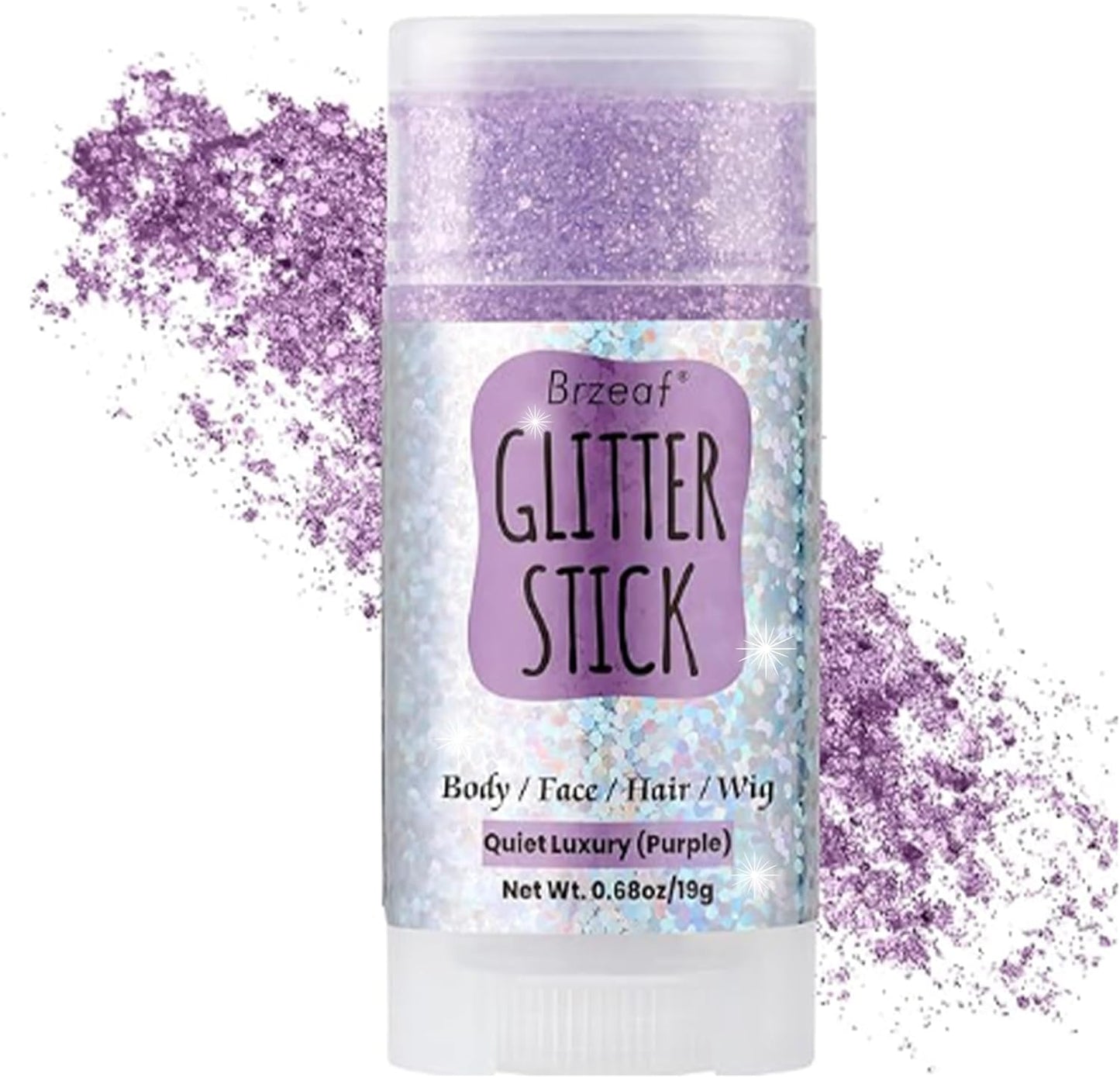 Pink Glitter Stick - Long-Lasting Face & Body Makeup Gel | Non-Greasy Chunky Glitter for Rave & Soccer Events