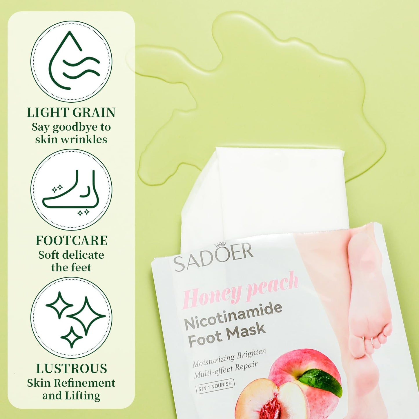 Swiffen 48 Pcs Fruits Foot Mask Bulk Hydrating Moisturizing Socks Feet Peeling Mask for Dry Cracked Aloe Foot Care for Spa Day Kit Beauty Relaxation Gift for Women