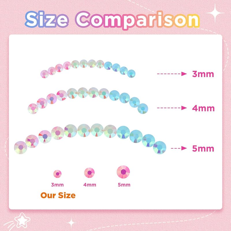 Zefy 40000 Pcs Resin Jelly Rhinestones - 3mm Flatback Gems for Crafting | 40 Colors & B7000 Glue Included