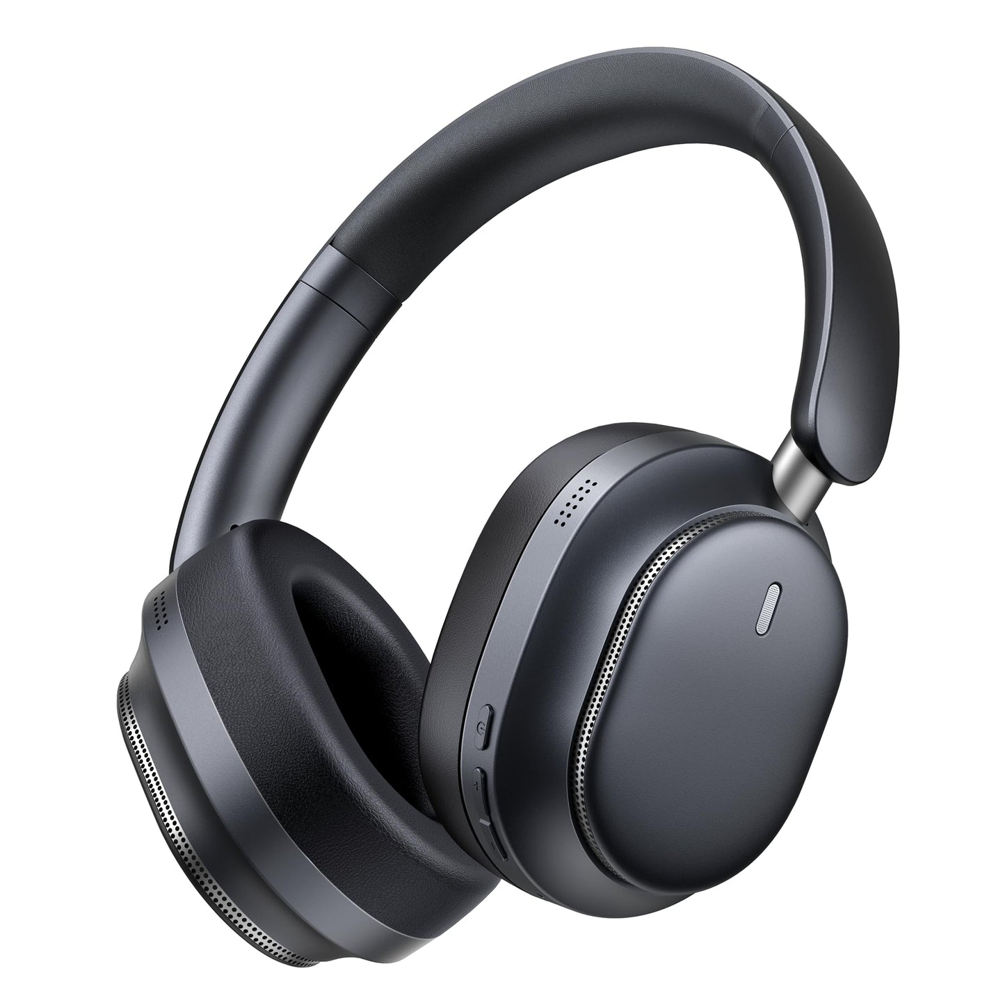 Pointcinco Hybrid Active Noise Cancelling Headphones, Over Ear Bluetooth 6.0 Wireless Headphones, 80H Playtime, Deep Bass, HiFi Stereo Sound, Lightweight Foldable for Travel, Home and Office(Black)