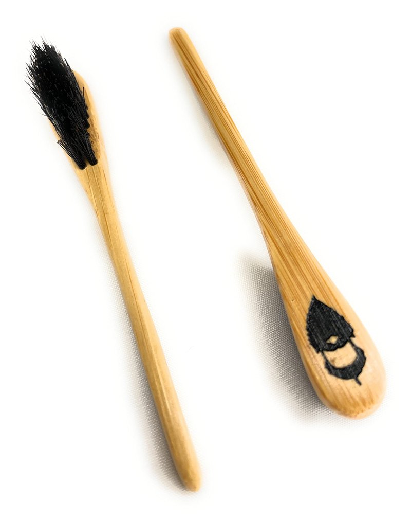 Sapling Grove Mustache Brush & Comb (2 brushes & 2 combs) from Green Beard Grmng - Boar Bristle & Bamboo