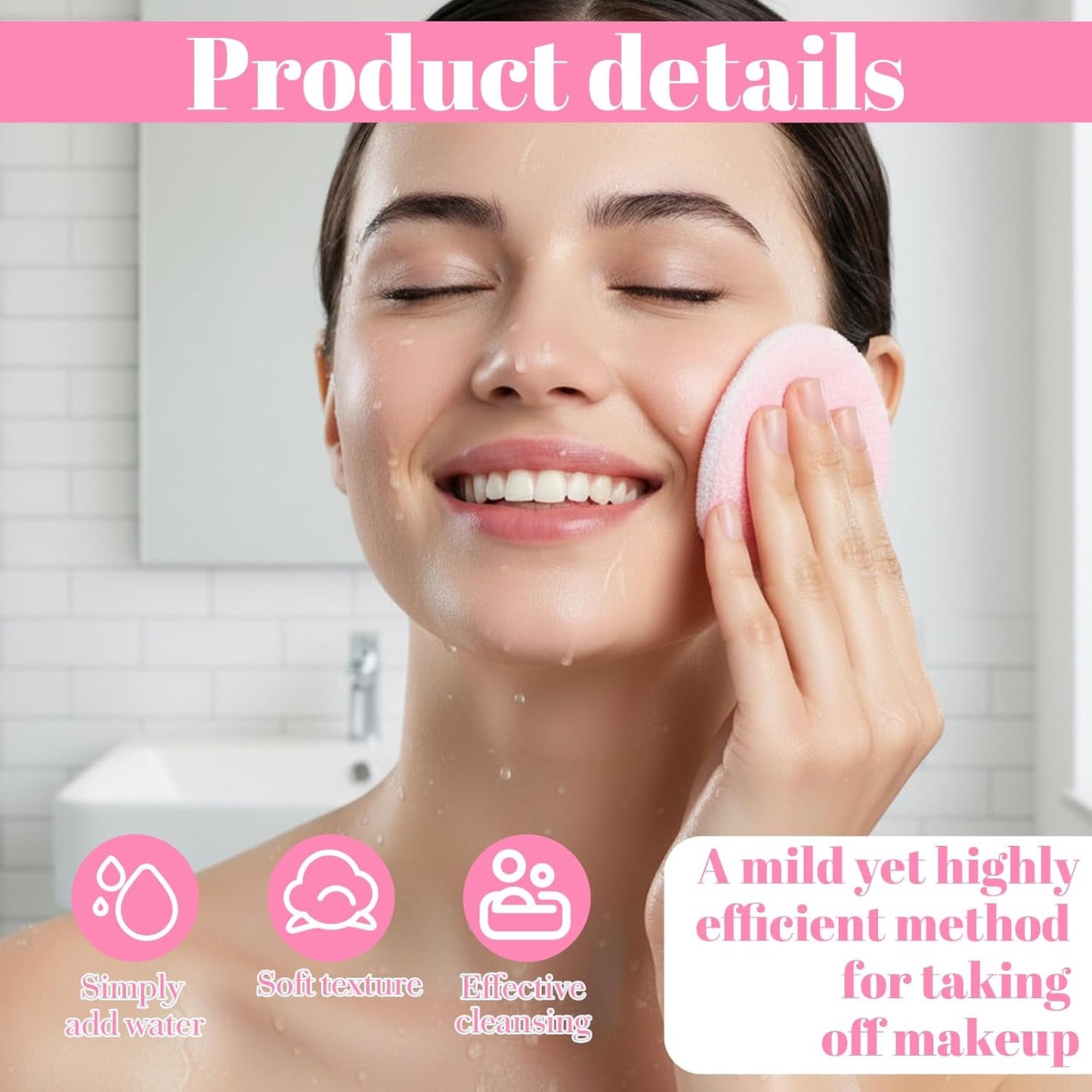Reusable Makeup Remover Pads - Soft Coral Fleece Cotton | 8 Pcs Washable Face Pads with Mesh Storage Bag for Skincare