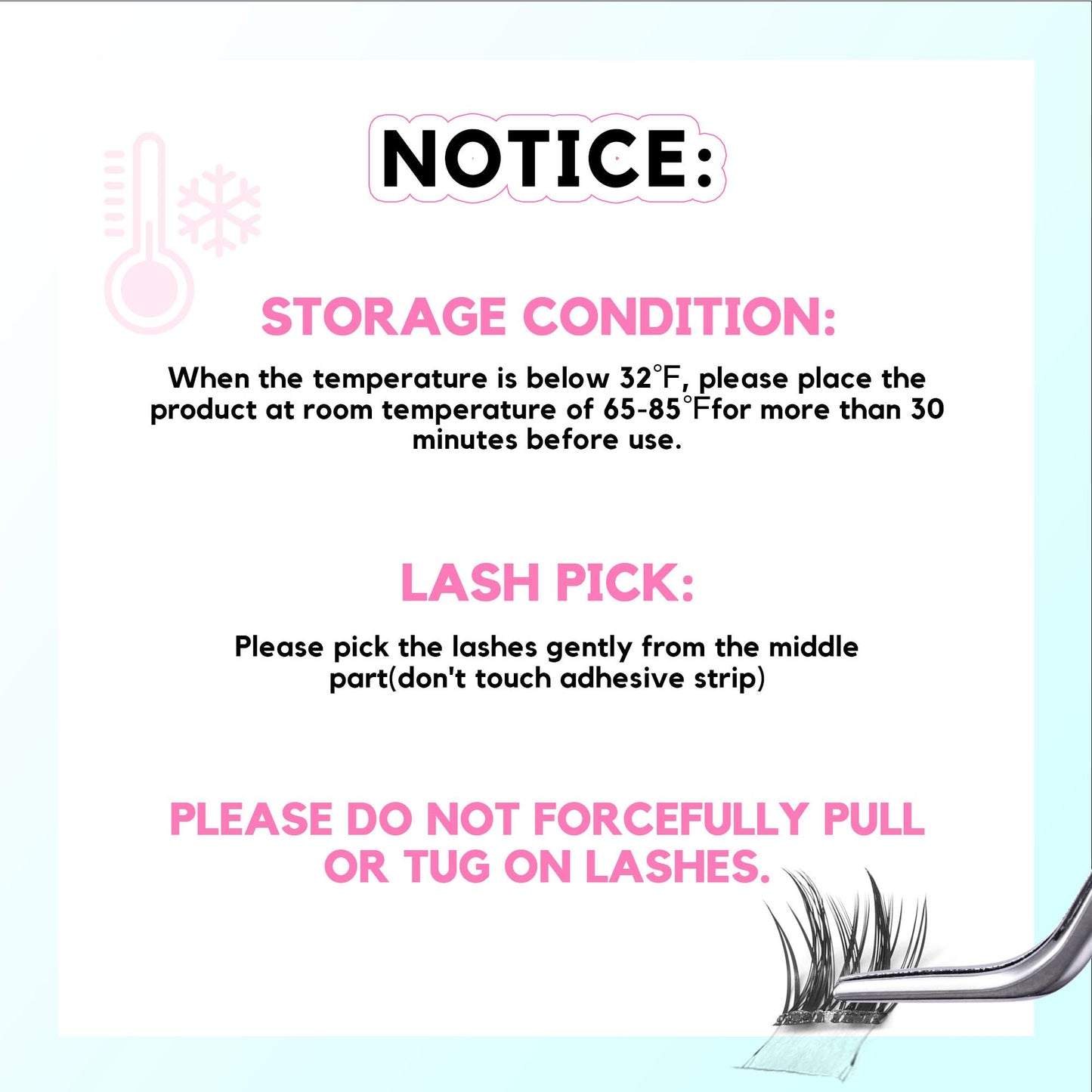 GAQQI Self Adhesive Eyelashes Clusters, No Glue Lash Clusters 10-16mm Wispy & Wet Cluster Lashes, No Band Press On Lashes, More Comfortable & Stronger Hold (Rabbit）