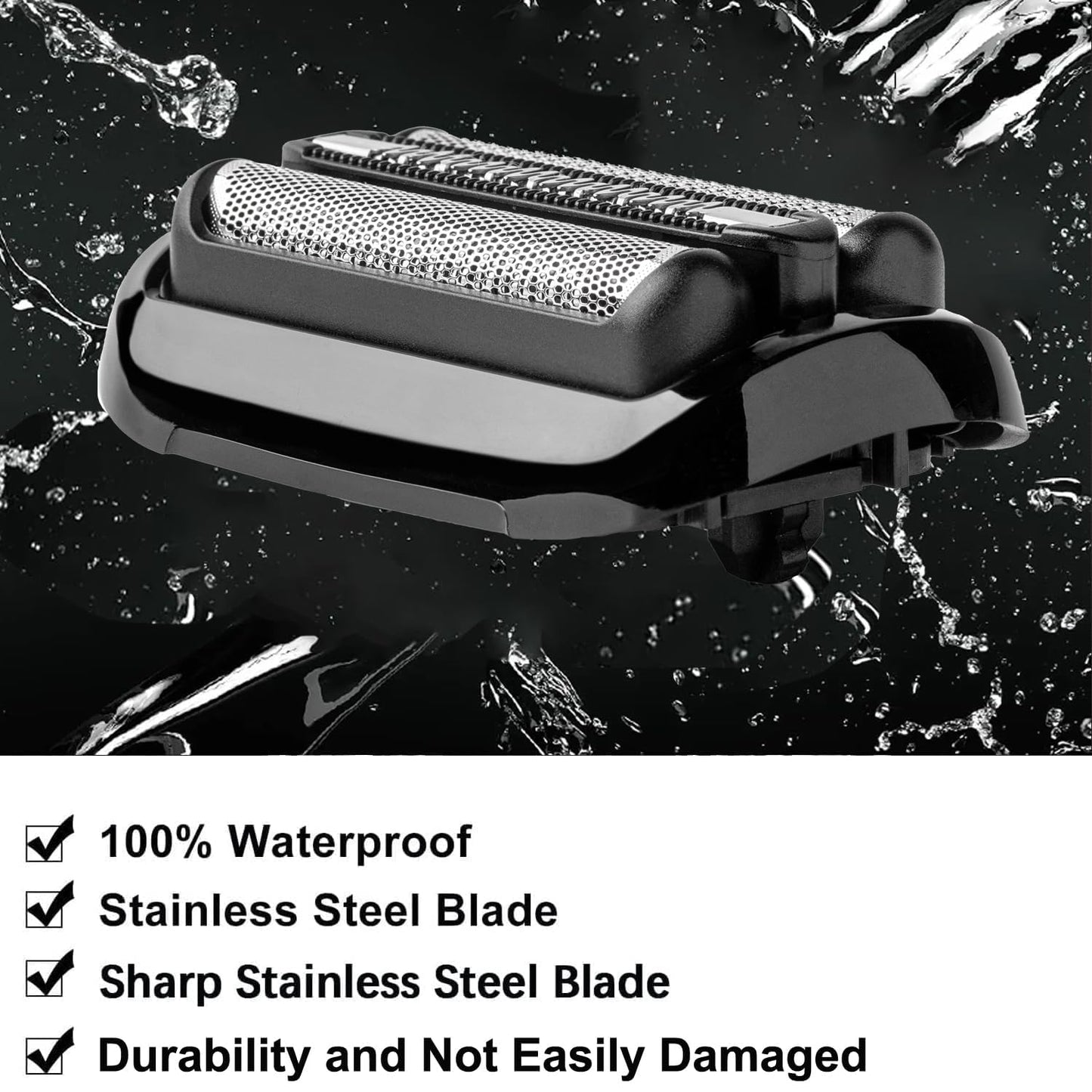 Series 5 Series 6 Replacement Head-53B Compatible with Braun S5 Electric Shavers Razor,53B Blades for Braun S6 Replacement Foil and Cutter fit for 6072cc, 6090cc, 6020s, 5018s, 5049cs, 5035s, 5020s