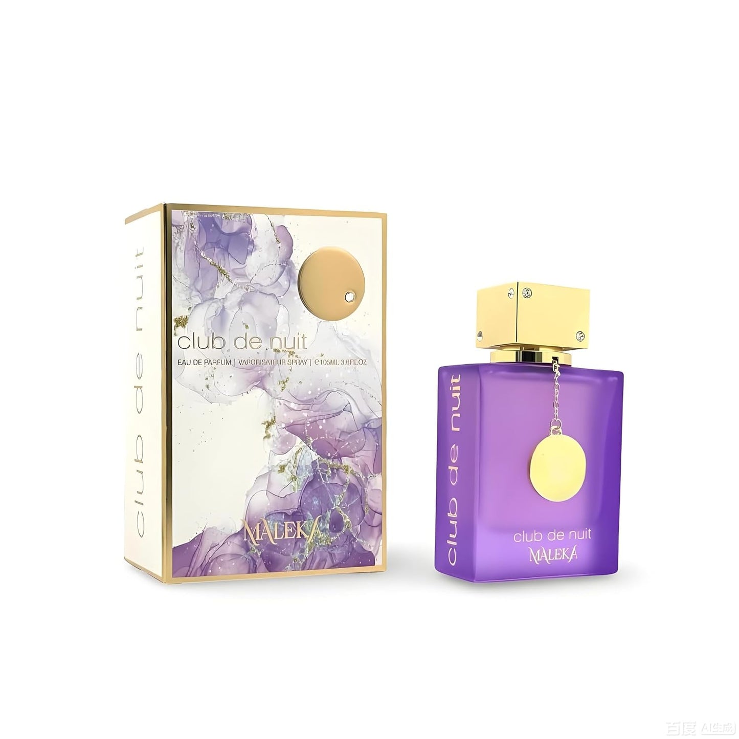 Club d Nuit Maleka Women's Eau de Parfum Spray - Elegant Purple Fragrance | 3.6 Ounce (105ml)