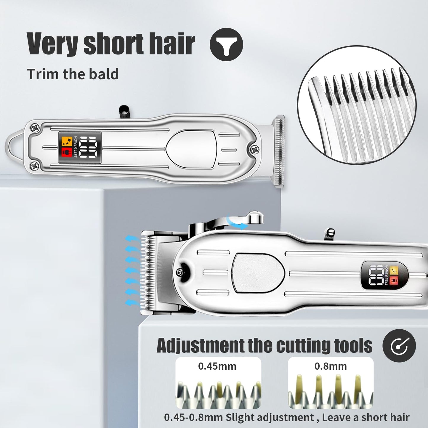 Hair Clippers for Men,Beard Trimmer for Mens,Professional Electric Hair Clipper Set,Men's Electric Hair Clipper,Cordless Hair Trimmer for Family,Gifts for Men.