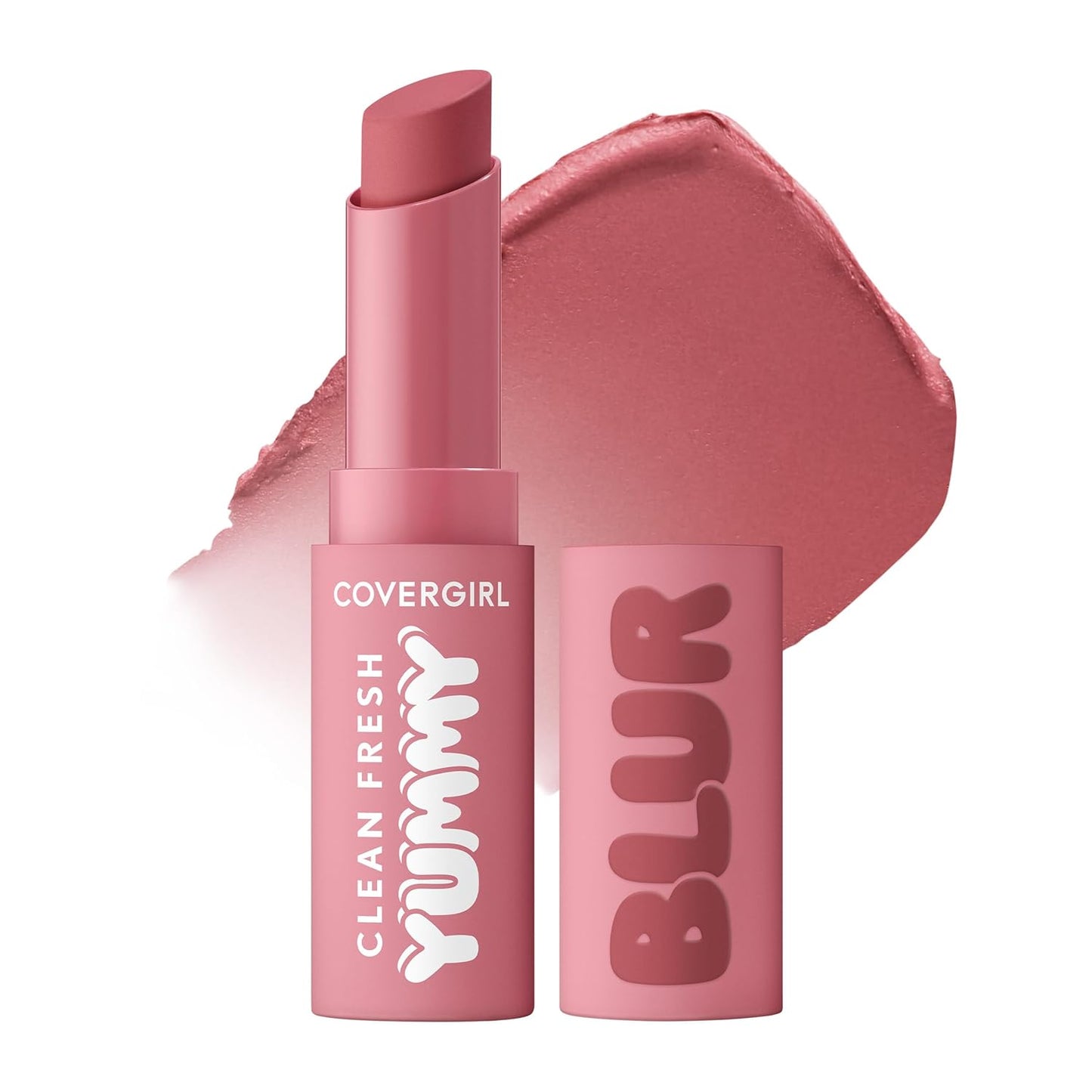 Clean Fresh Yummy Blur Lipstick - Blurring Matte Lip Color, Vegan Formula | 140 Into the Blur (Mauvy Pink)