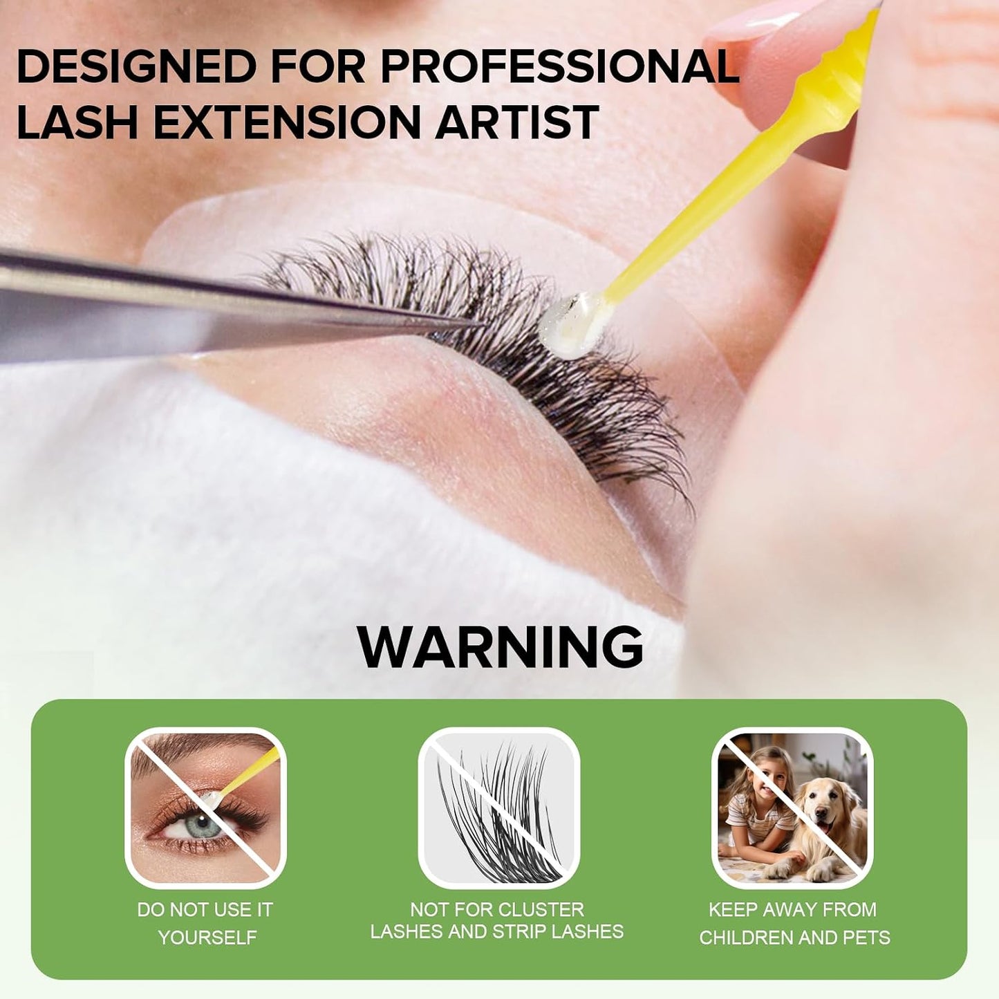 Eyelash Extension Remover Gel - Fast-Acting Formula for Sensitive Skin | 15ml Low Odor Solution