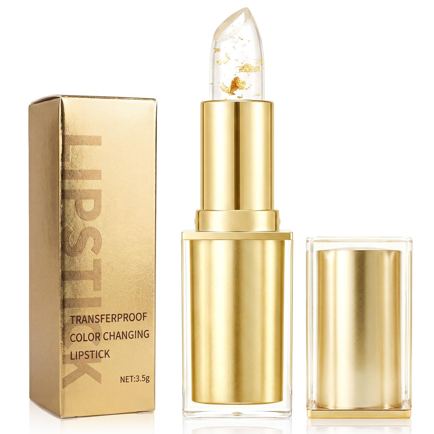 Tiostep Color Changing Lipstick PH Adjusting Clear Changes Color Lipstick Suitable for All Skin Tones Long Lasting Moisturizing Tinted Lip Balm Great Gift for Women