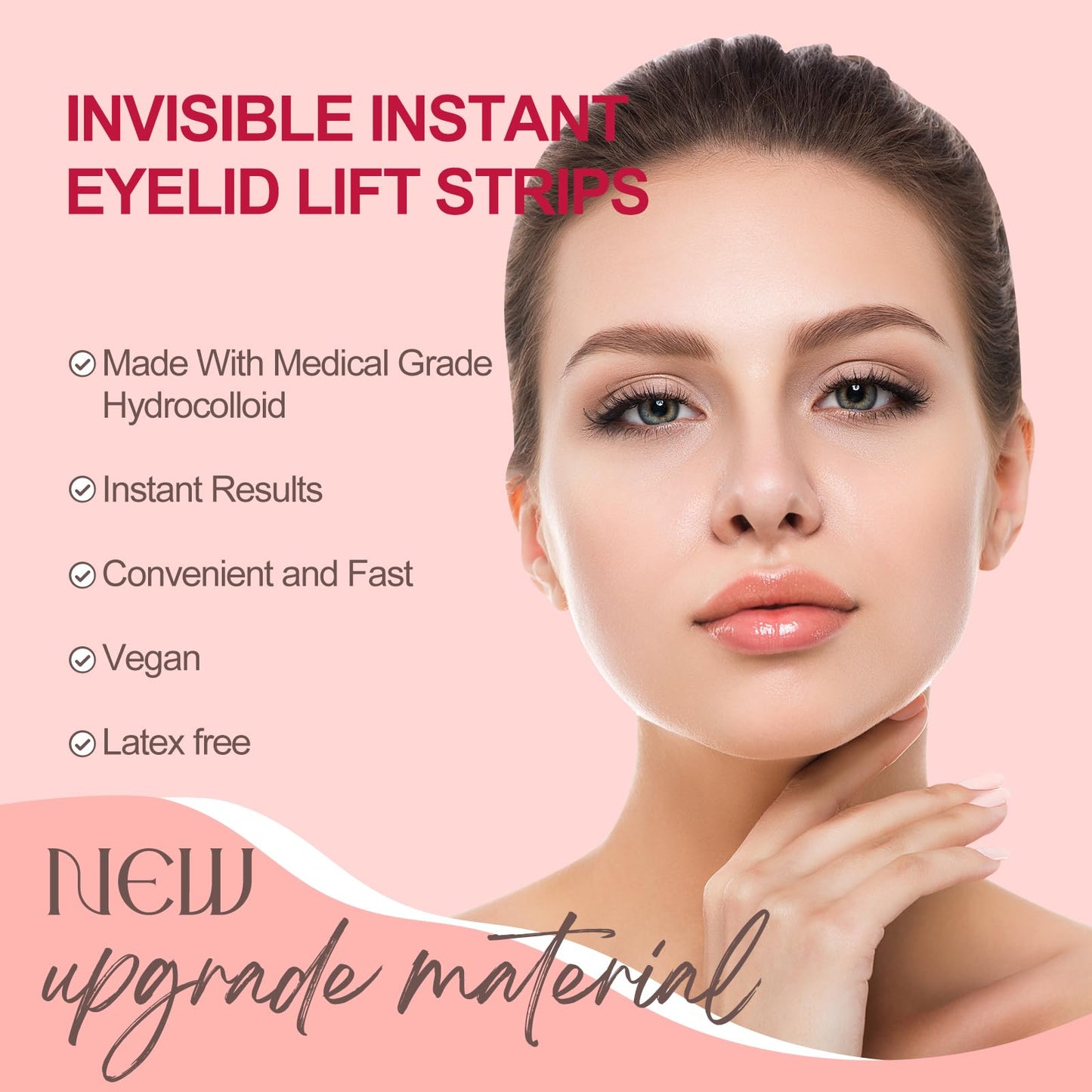 FADVAN Eyelid Tape 650Pcs, Instant Invisible Eyelid Lifter Strips Ultra-Thin Breathable long-lasting Double Eyelid Tape for Hooded, Droopy, Uneven, Mono-eyelids-New upgrade.