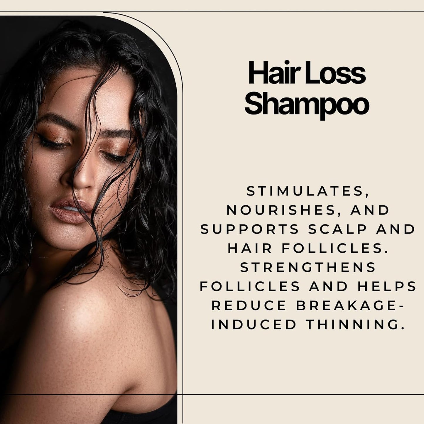 Medical Hair Support Shampoo for Thinning & Patchy Hair - Strengthens Strands, Promotes Scalp Health | Natural, Vegan, Sulfate-Free - 12 fl oz