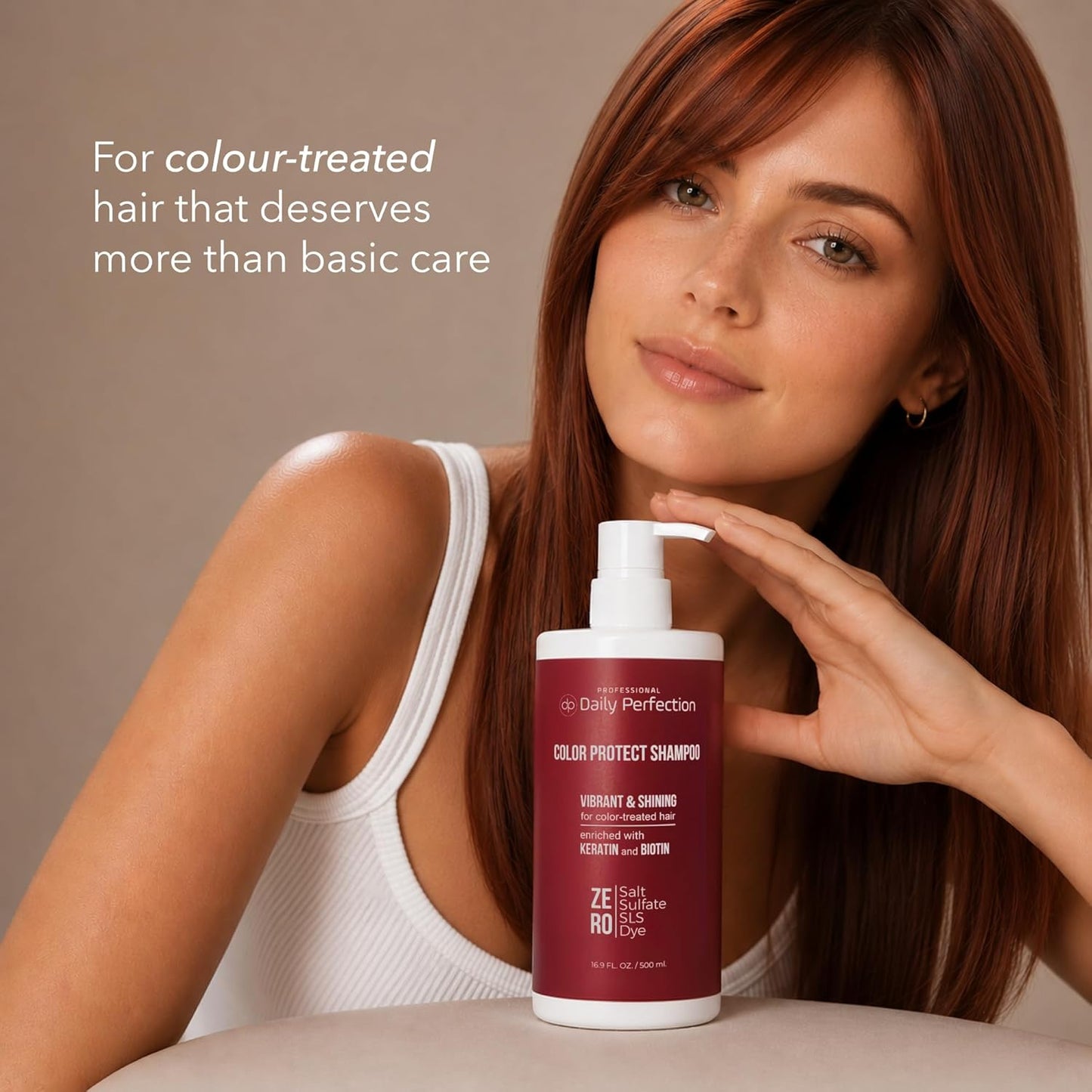 Color Protect Shampoo - Biotin & Keratin Formula for Vibrant, Shining Color-Treated Hair | 16.9 Fl Oz