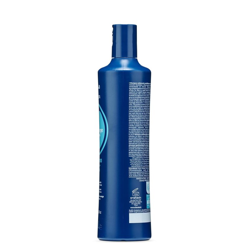 Fanola Wonder Blue Shampoo - Toning Shampoo for Brunettes | Neutralizes Orange & Brassy Tones - Vegan & Sulfate-Free (11.8 fl oz)