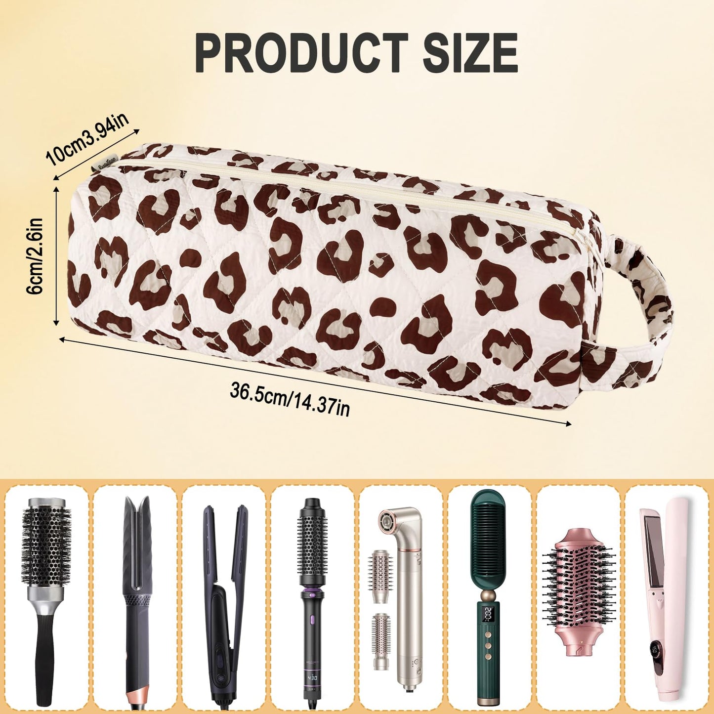 Hair Tools Travel Bag for Shark Flex Style Case for Dyson Air wrap Hair Dryer Carrying Bag Quilted Travel Hair Tool Bags Large Portable Flat Curling Iron Organizer Storage Case Women Accessories-C