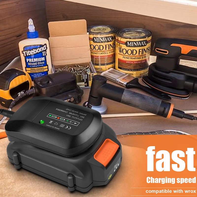 AYTXTG 2 Pack 3.5Ah Replacement for Worx 20v Battery WA3578 WA3575 WA3520 WA3525 + Portable WA3732 Charger for Worx Batteries 20v