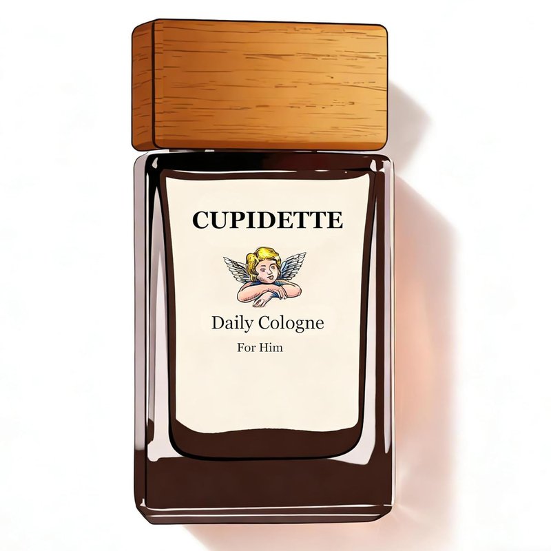 Cupidette Daily Cologne for Him - Fresh Spicy Woody Men's Eau De Parfum | 1.7 Fl Oz