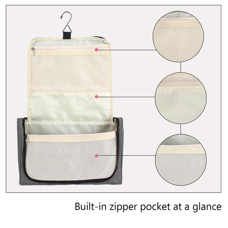 Teamoy Travel Storage Bag Compatible with Dyson Airwrap Styler, Portable Travel Organizer for Airwrap Styler and Attachments, Gray