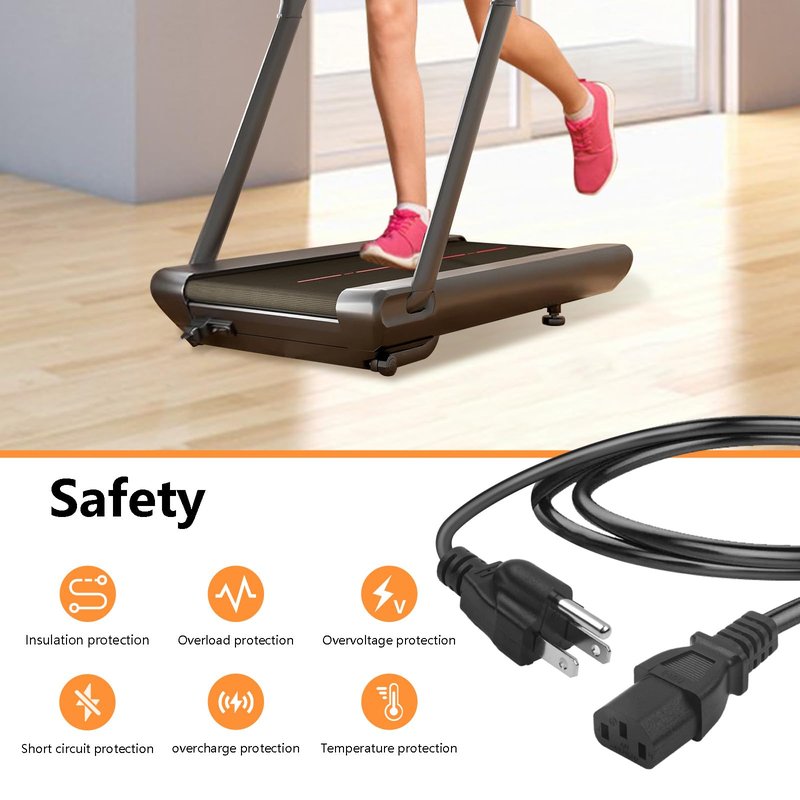 Replacement for Peloton Tread and Superfit Treadmill Power Cord, Extra Long 9.8FT 14 AWG Heavy Duty AC Power Supply Cable Universal 3 Prong