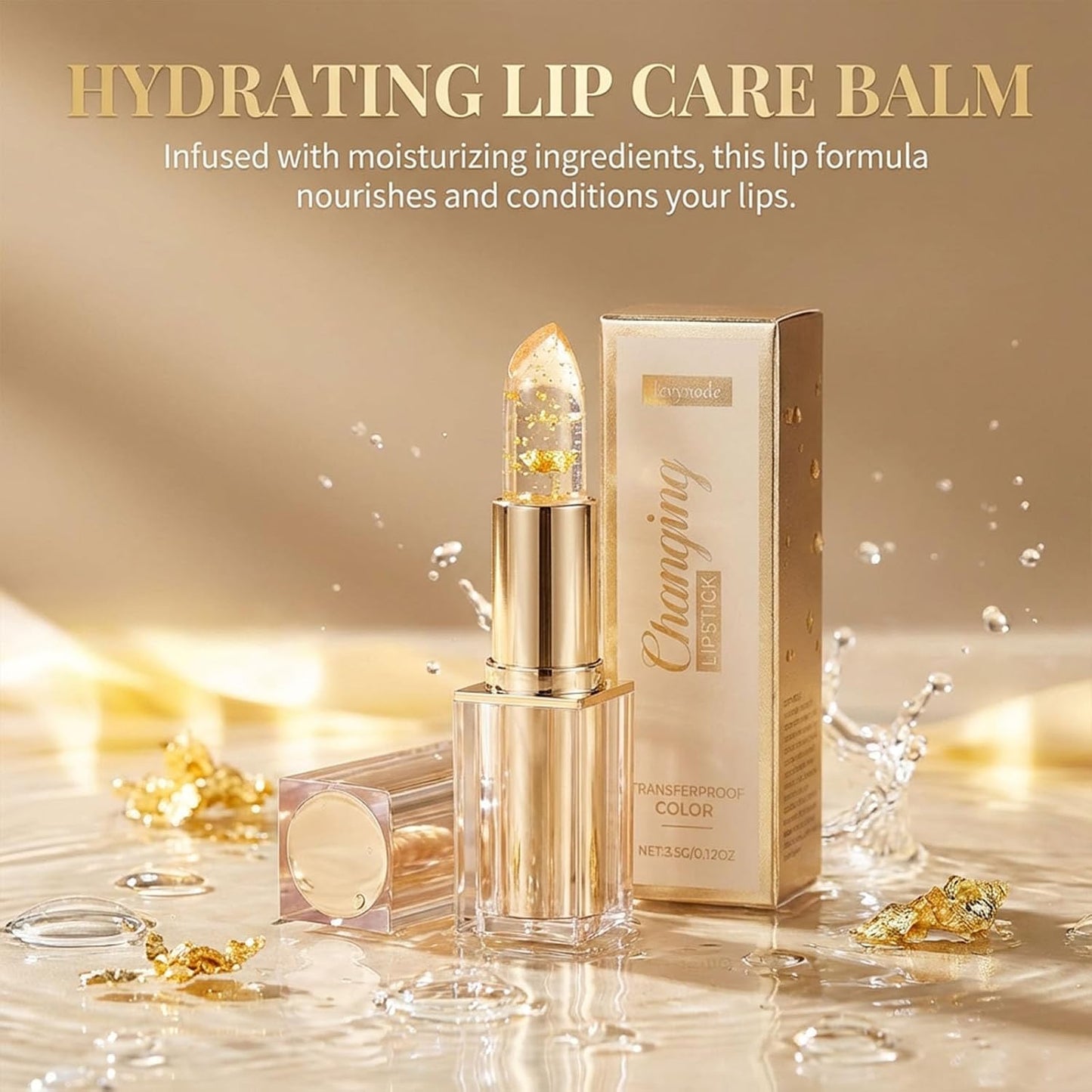 Color Changing Lipstick - PH Activated Tint Balm for All Skin Tones | Long-Lasting Moisturizing Glow (1pc)