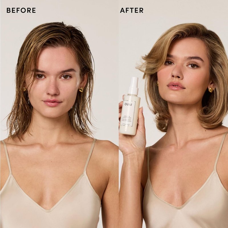 OUAI Leave In Conditioner - Heat Protectant & Detangler for Frizz Control | 1.5 oz