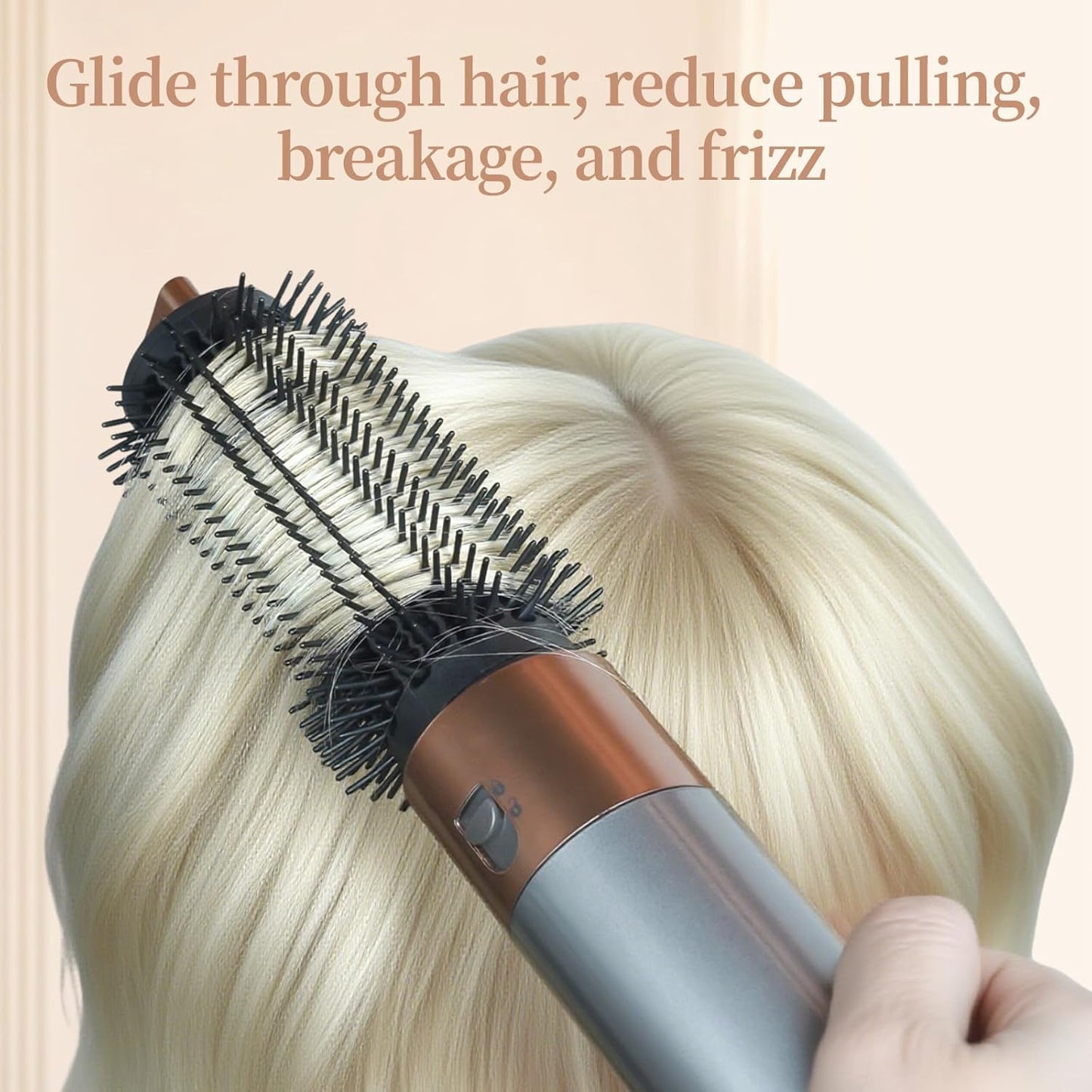 Dyson Airwrap Round Volumizing Brush - Flexible Bristles for Root Lift & Frizz Control | Compatible with HS01/05/08