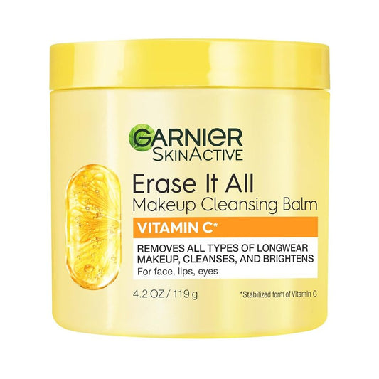 Garnier Makeup Cleansing Balm - Brightening Facial Cleanser with Vitamin C | 4.2 Oz