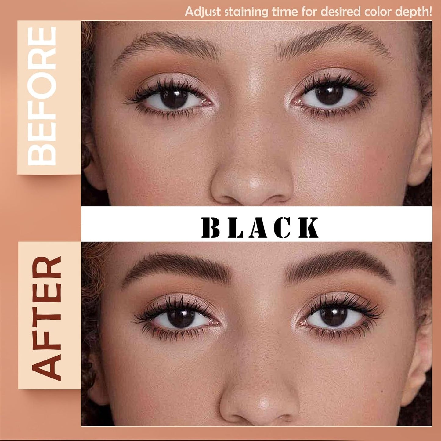 Lash Color Kit - At-Home DIY Eyebrow & Eyelash Color Set | Natural Ingredients, Temporary Color Up to 2 Weeks - 7ml (Black)