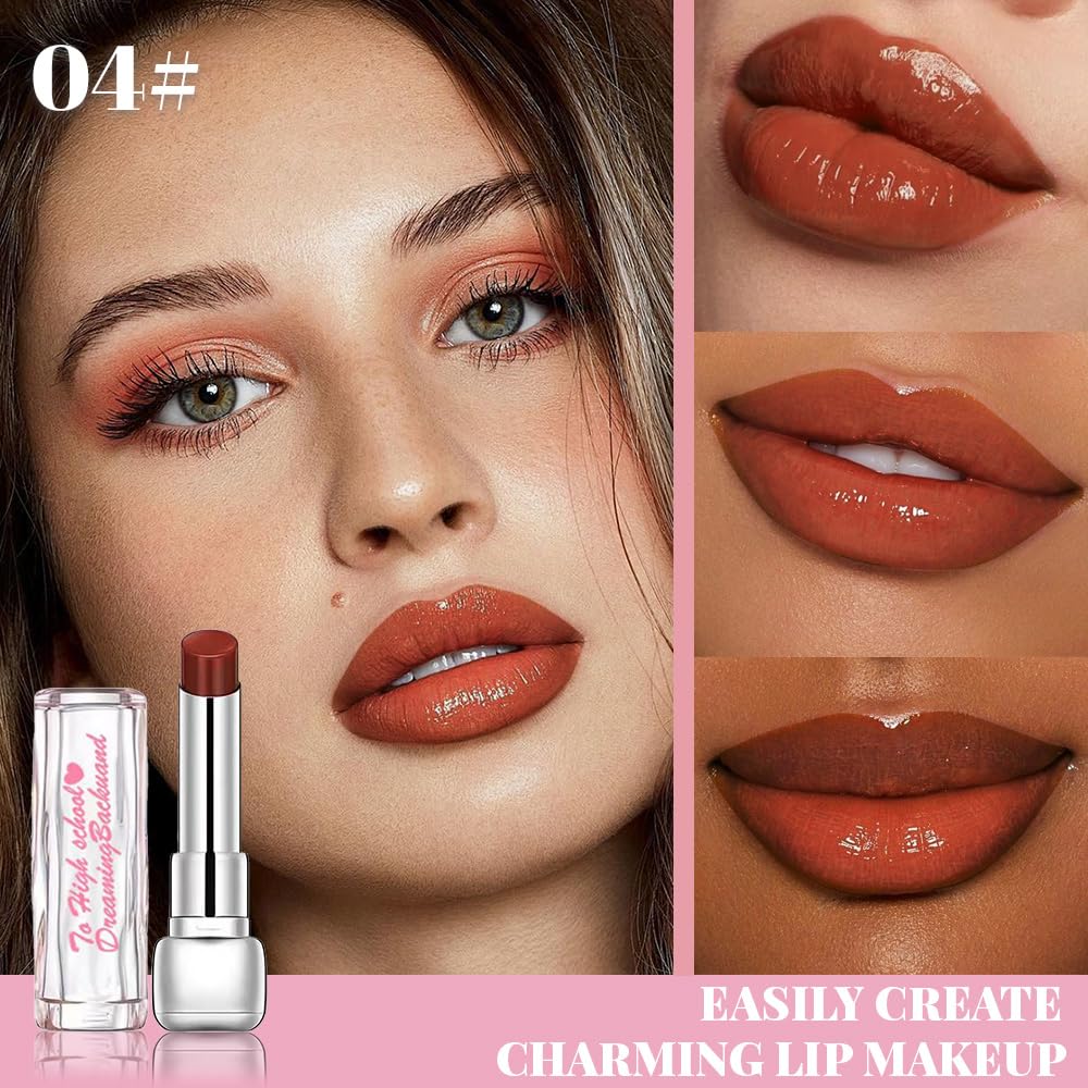 Moisturizing Butter Lipstick for Women - Nourishing Vegan Lip Balm | 2-Pack Rose & Brown Black