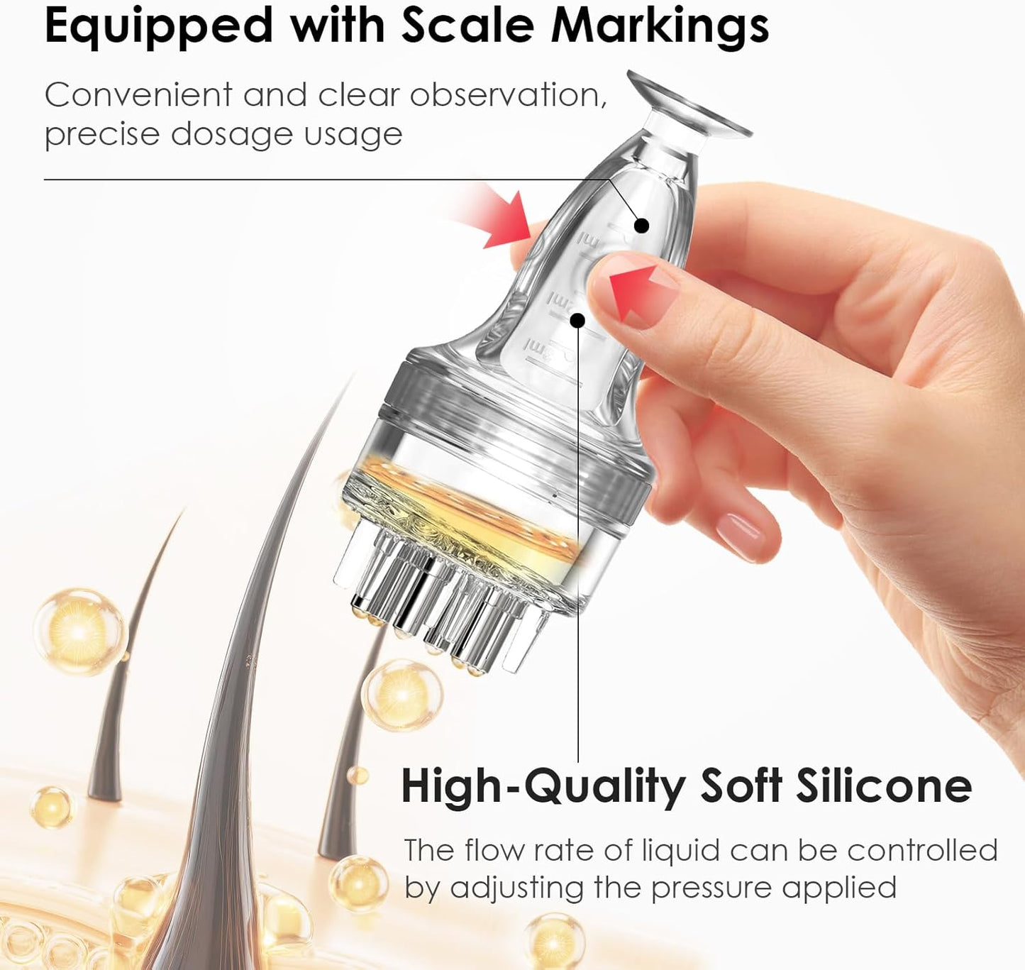 Minoxidil Applicator & Scalp Massager for Hair Growth - Precision Delivery & Deep Absorption | 3ML