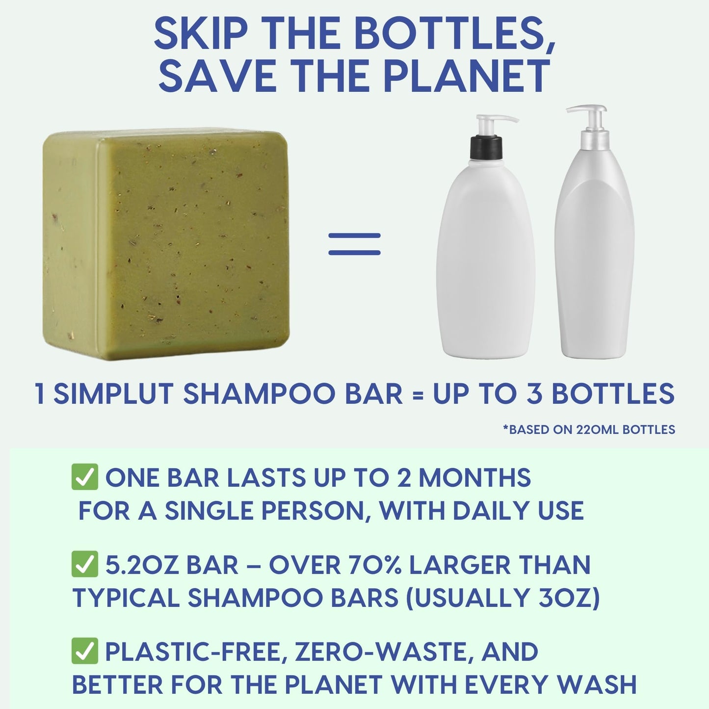 Rosemary & Tea-Tree Scalp Clarifying Shampoo Bar with Keratin, Panthenol, Biotin and Argan-Oil (5.2oz) | Sulfate Free, All Natural, Hair Moisturizing & Nourishing Soap, Deep Cleansing Solid Shampoo