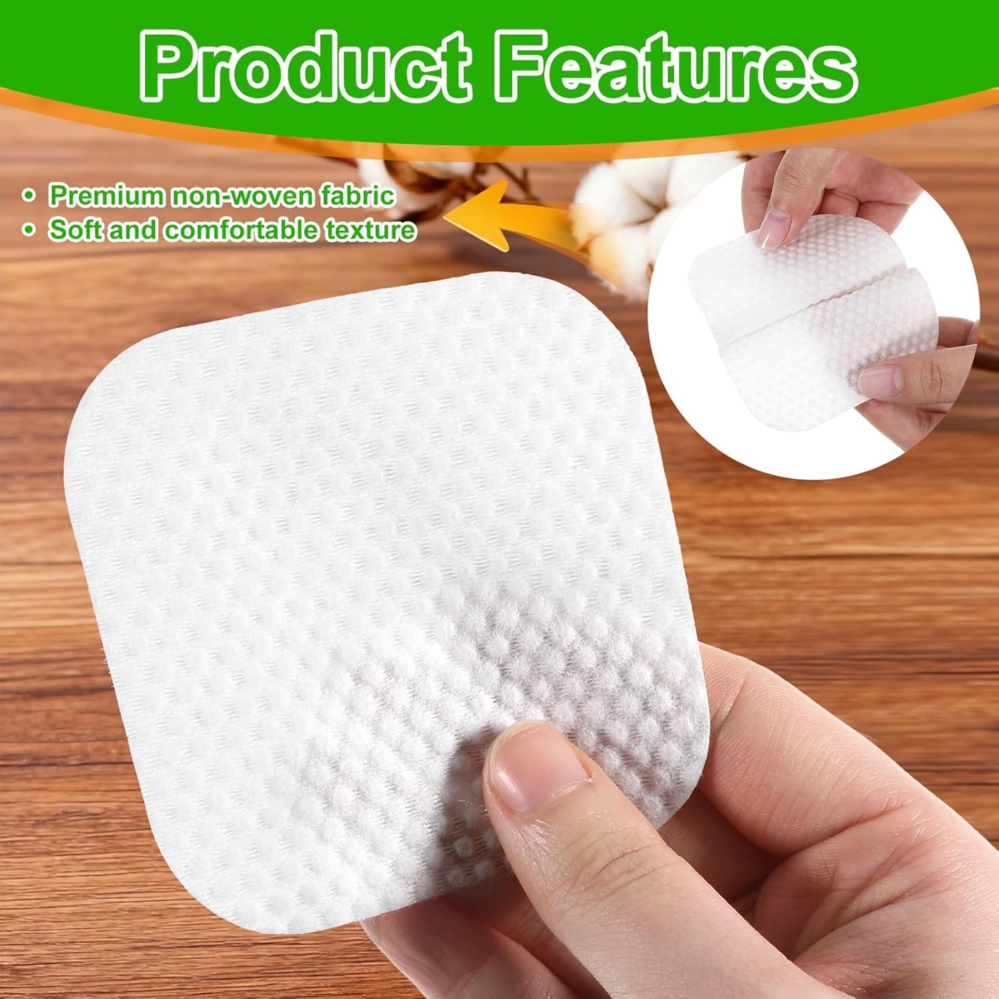 Large Square Cotton Pads - 150 Pcs Lint-Free Makeup Removal & Cleansing | 3.14" Soft Cotton Pads for Face Use