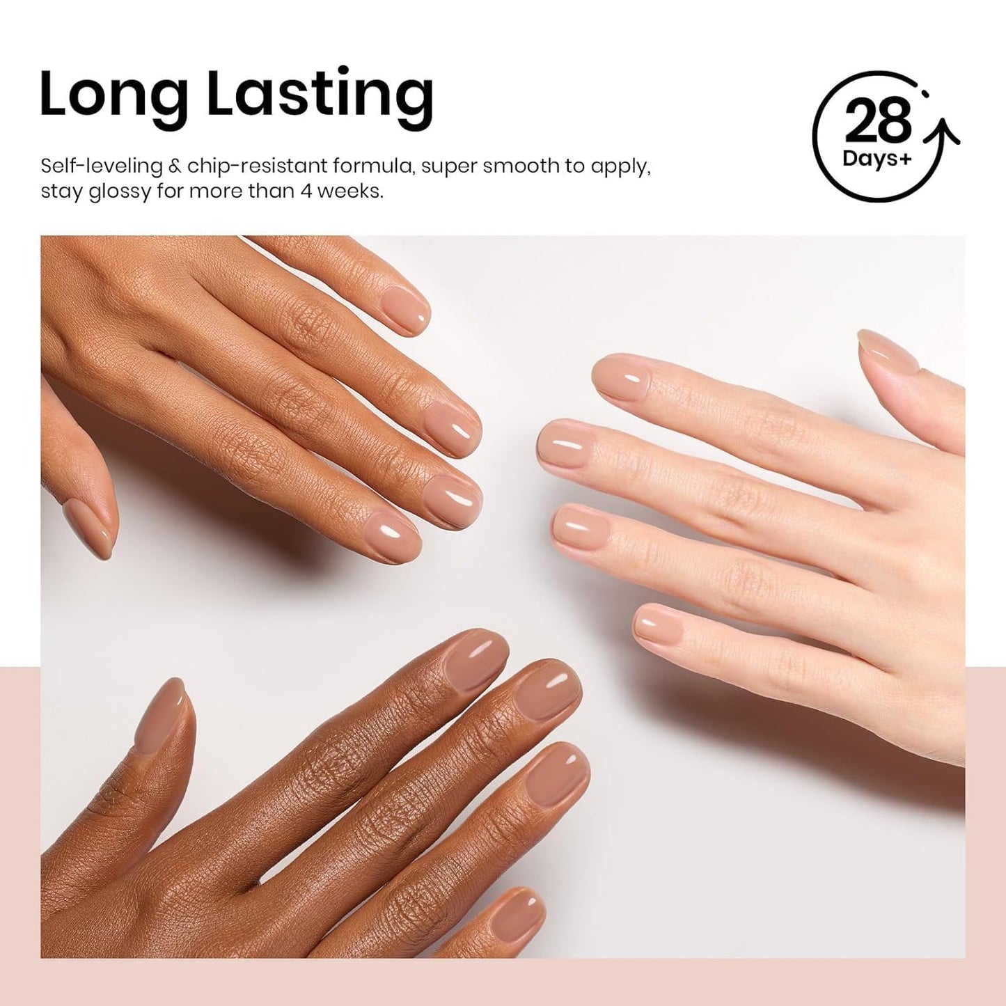 Beetles Nude Gel Nail Polish - 15ml Neutral Brown Base Color Gel Polish Concealer Mocha Sheer Translucent Effect Soak Off UV LED French Art Manicure Gift for Women