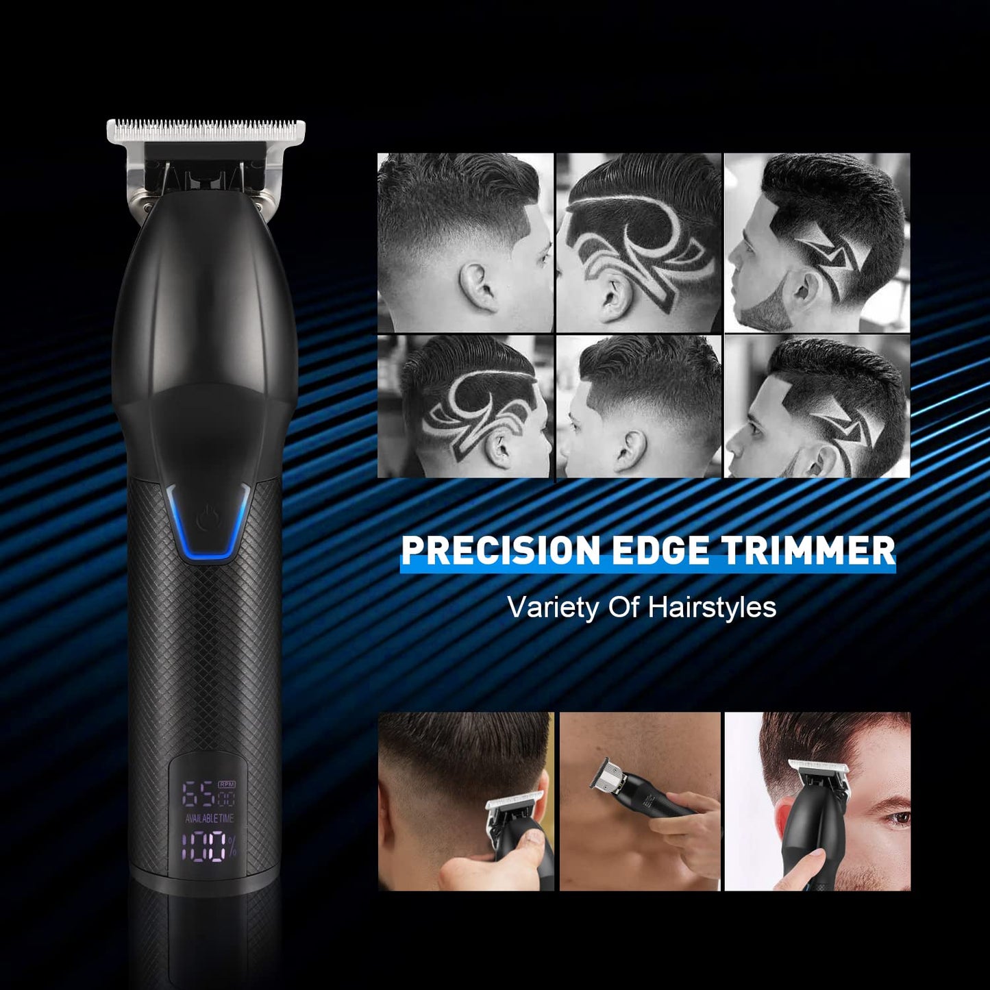 Karrte Professional Hair Clippers and Trimmer Set, 3 in 1 Hair Clippers for Men, Pro Clipper, T-Shaper Trimmer & Foil Shaver, Cordless Clippers and Grooming Set, Hair Cutting Kit for Gift