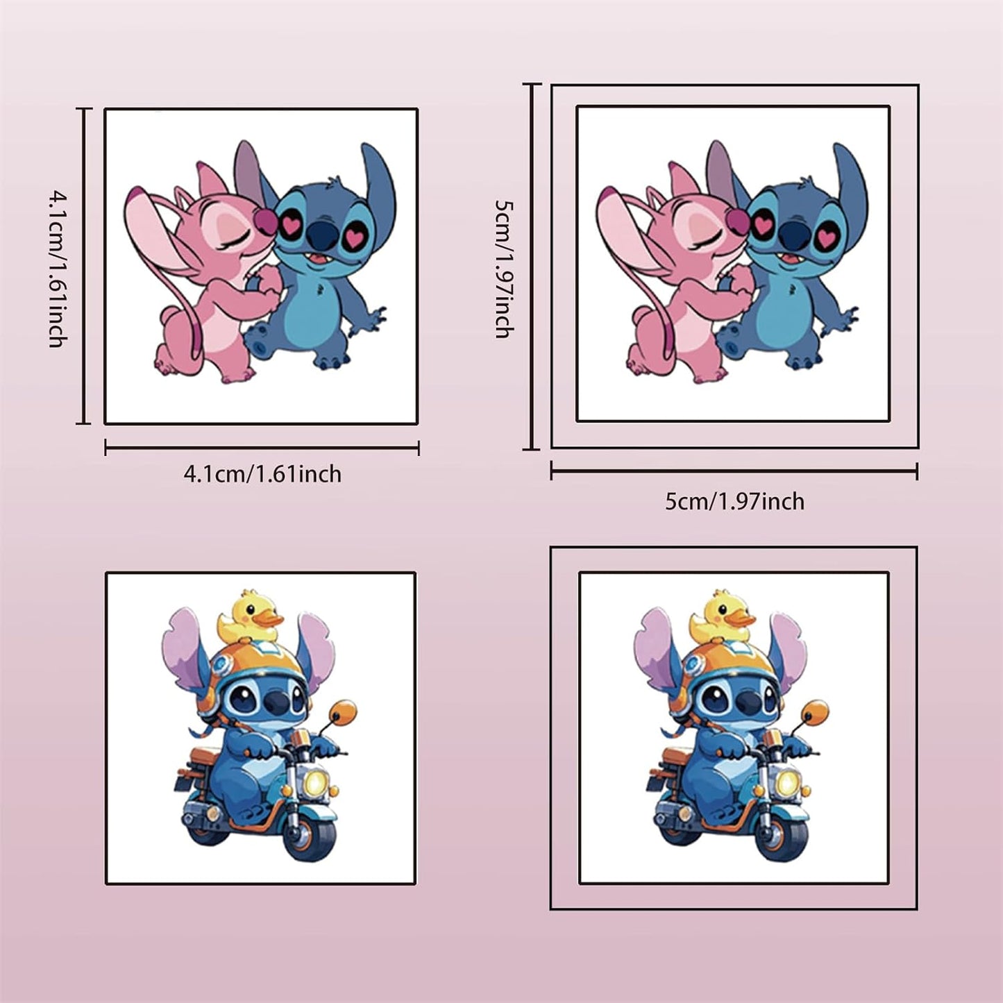 Cartoon Stitch Temporary Tattoos - 40PCS Birthday Party Supplies | Cute Stickers for Teens & Carnival Decor