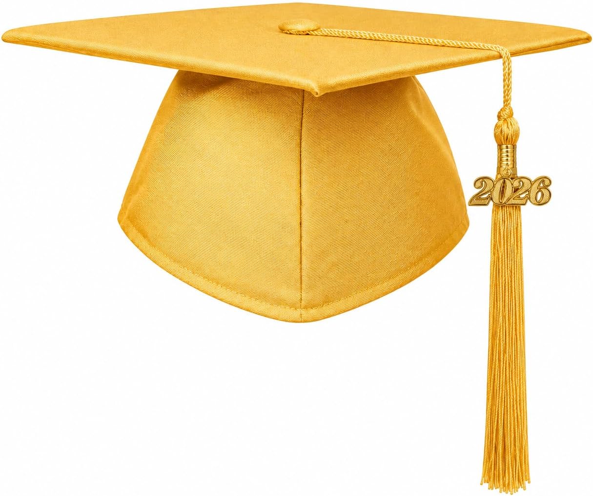 Matte Graduation Cap for Adults - Unisex 2026 Tassel Charm | Perfect for High School & College